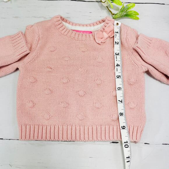 Isaac Mizrahi  Pink Sweater with Pink Plaid Matching Skirt - Size 12 months - Picture 6 of 9